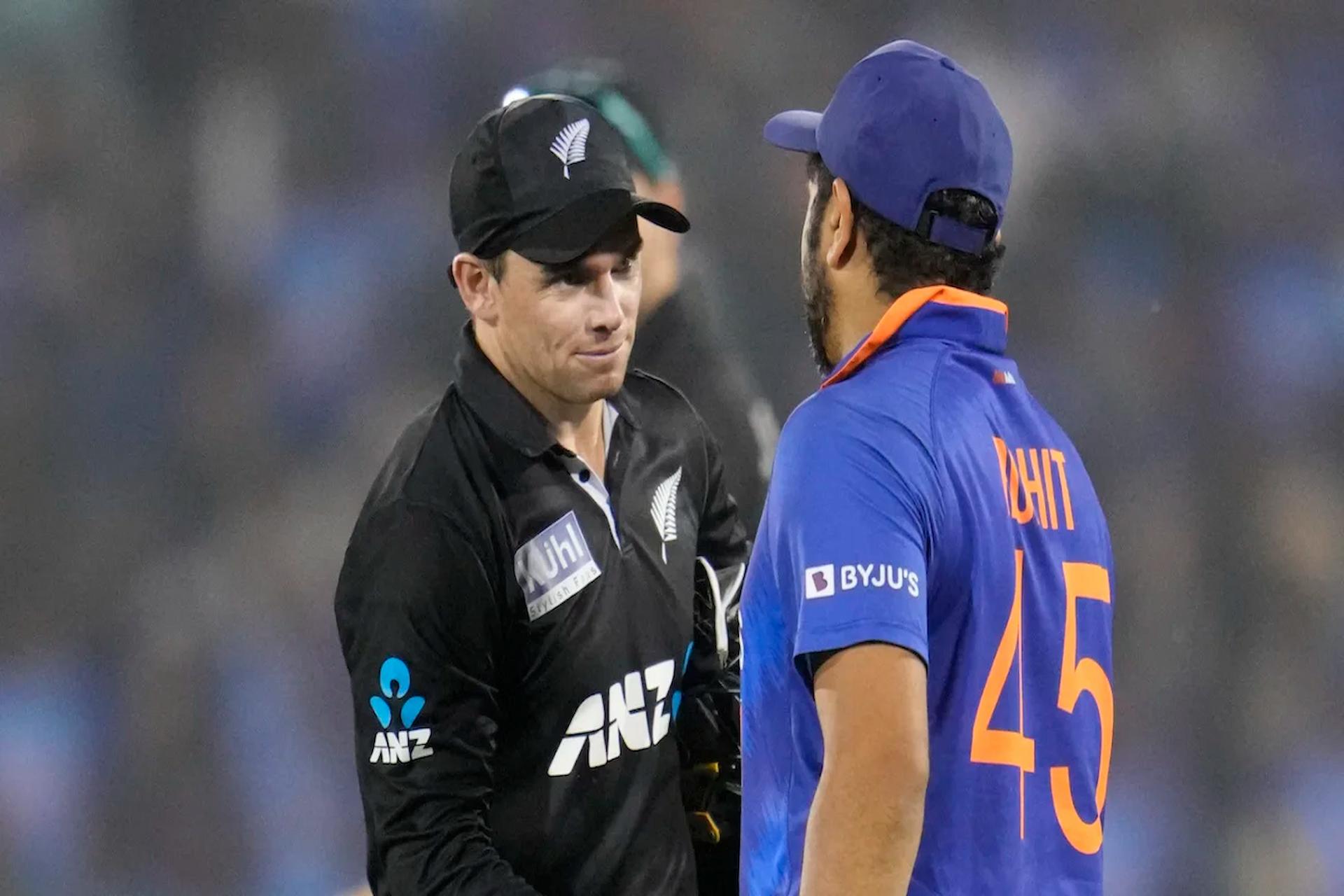 The match between the Indian and New Zealand cricket teams